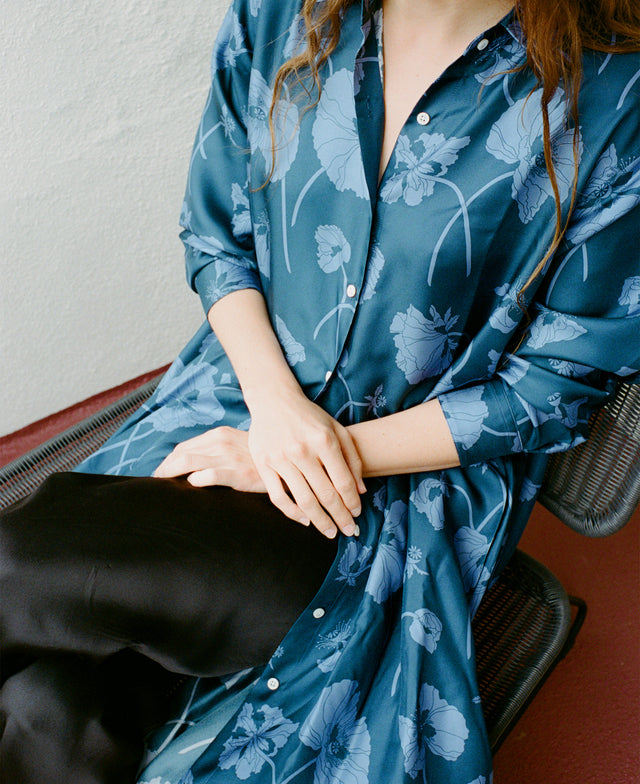 Shirtdress, made with Liberty Fabric